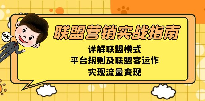 联盟营销实战指南，详解联盟模式、平台规则及联盟客运作，实现流量变现-网创小站