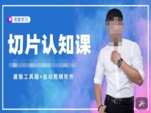 切片认知课+赠(资料包+送授权)-直播切片教程-网创小站