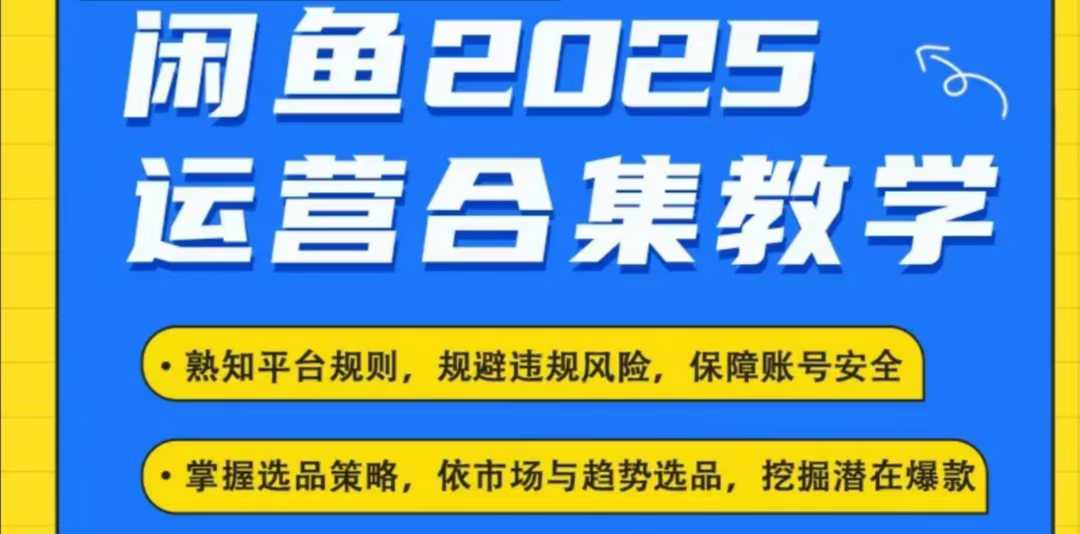 2025闲鱼电商运营全集，2025最新咸鱼玩法-网创小站