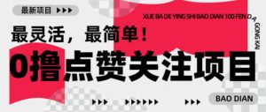 【0撸】最新点赞关注小项目，1毛起赚，1块起提-网创小站