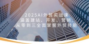 2025AI外贸实战课：涵盖建站、开发、营销, 从零到三全面掌握外贸技能-网创小站