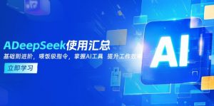 DeepSeek使用汇总，基础到进阶，提示词技巧，掌握AI工具  提升工作效率-网创小站