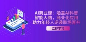 AI商业课：涵盖AI科普，智能大脑，商业化应用，助力年轻人逆袭职场晋升-网创小站