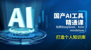 国产AI工具精通课，玩转DeepSeek，Kimi，mindshow，打造个人知识库-网创小站