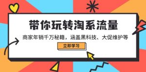 带你玩转淘系流量，商家年销千万秘籍，涵盖黑科技、大促维护等-网创小站
