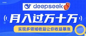 用DeepSeek席卷各大平台，快速上手实现多领域，让你收入猛增-网创小站