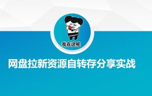 网盘拉新资源自动转存分享实战-网创小站