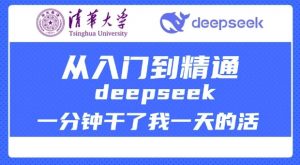 清华大学讲DeepSeek最全教程，从入门到精通，deepseek一分钟干了我一天的活-网创小站