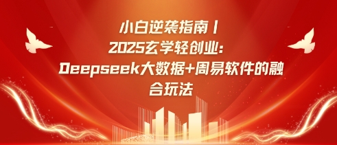 小白逆袭指南，2025玄学轻创业：Deepseek大数据+周易算法的融合玩法-网创小站