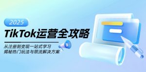 TikTok运营全攻略，从注册到变现一站式学习，揭秘热门玩法与限流解决方案-网创小站