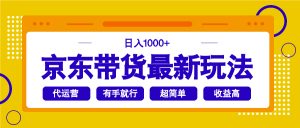 京东带货最新玩法，日入1000+，操作超简单，有手就行-网创小站