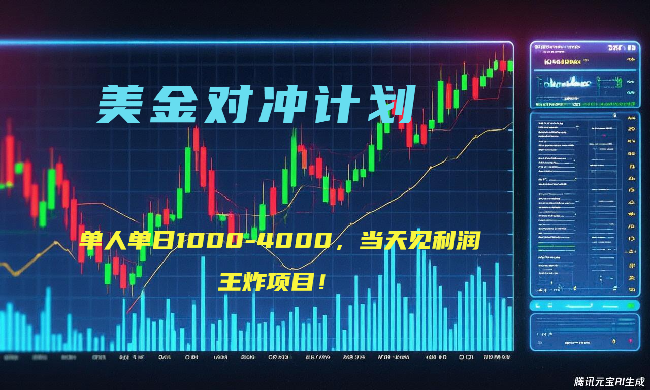 2025年最暴力项目“美金先登计划”最新最强对冲战法，每日实际收益1K-4K-网创小站