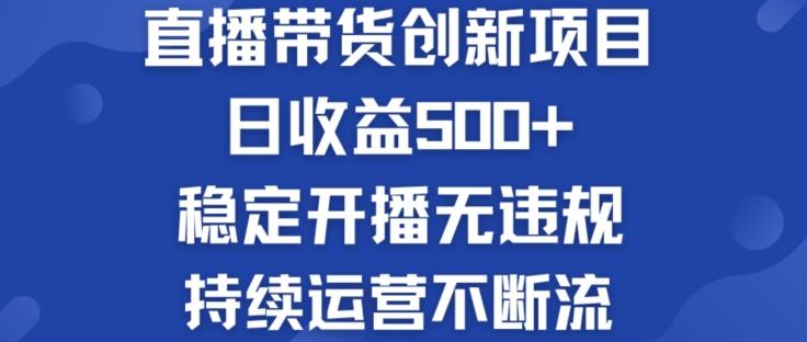 淘宝无人直播带货创新项目：日收益500+  稳定开播无违规  持续运营不断流【揭秘】-网创小站