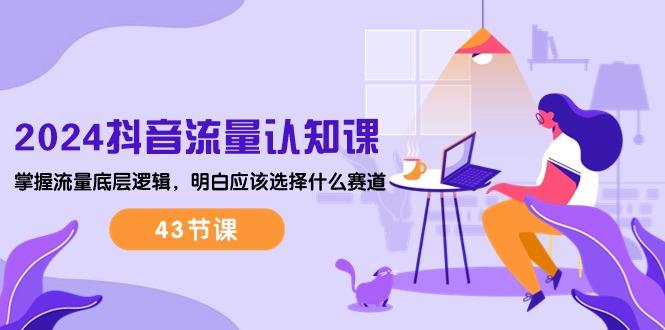 2024抖音流量·认知课：掌握流量底层逻辑，明白应该选择什么赛道 (43节课-网创小站