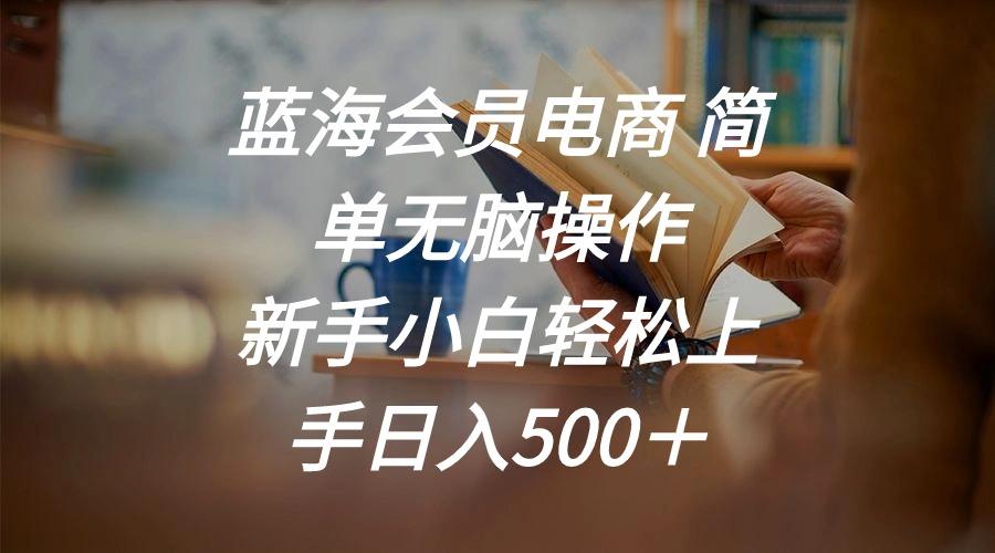 蓝海会员电商 简单无脑操作 新手小白轻松上手日入500＋-网创小站