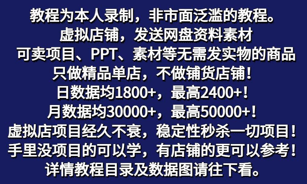 图片[2]-拼多多虚拟电商训练营月入50000+你也行，暴利稳定长久，副业首选-网创小站