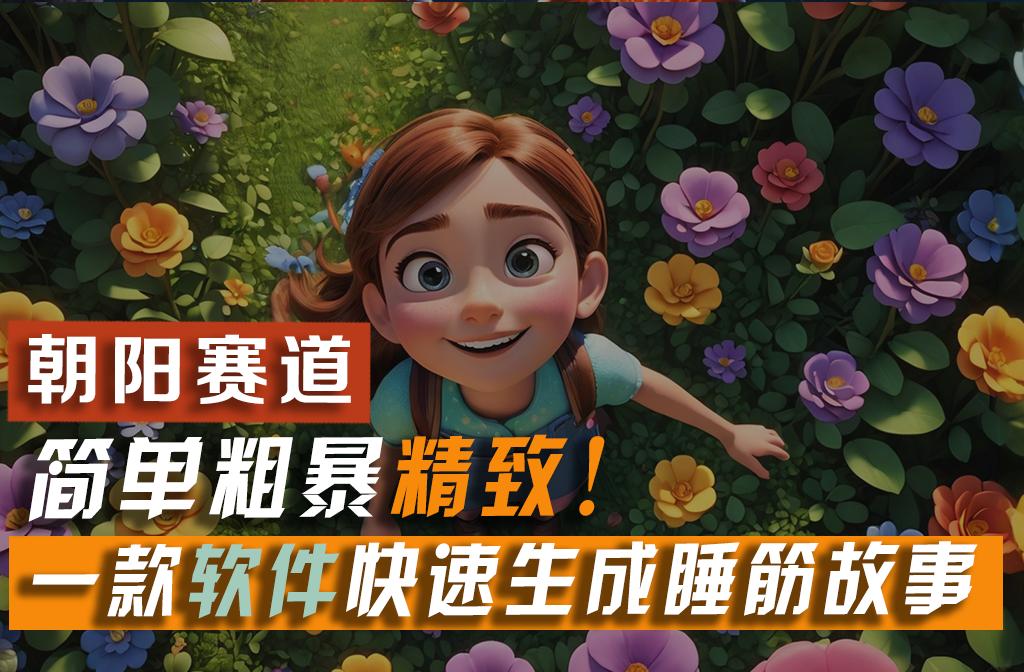 利用一款软件5分钟一条爆款睡筋故事，简单粗暴精致！小白月入2w+-网创小站