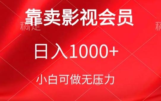 靠卖影视会员，日入1000+，落地保姆级教程，新手可学【揭秘】-网创小站