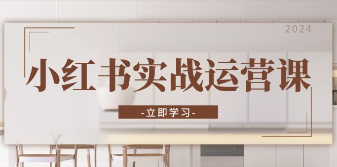 小红书实战运营课：从开通店铺到直播话术，打造爆款笔记与高效直播-网创小站