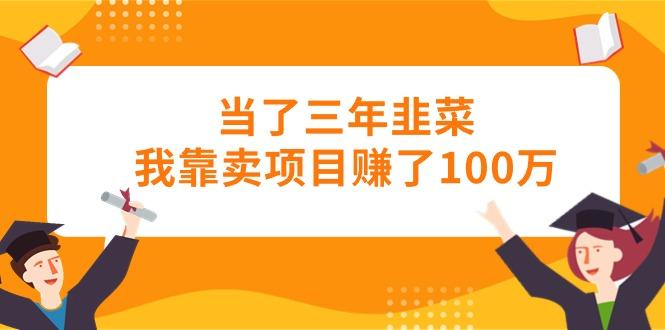 当了三年韭菜我靠卖项目赚了100万-网创小站
