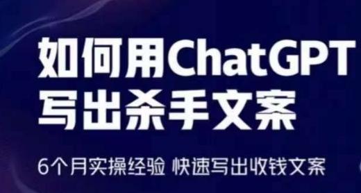 如何用ChatGPT写出杀手文案，6个月实操经验，快速写出收钱文案-网创小站