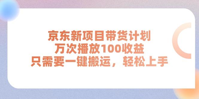 京东新项目带货计划，万次播放100收益，只需要一键搬运，轻松上手-网创小站