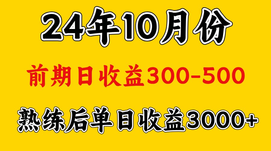 高手是怎么赚钱的.前期日收益500+熟练后日收益3000左右-网创小站