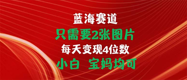 只需要2张图片 每天变现4位数 小白 宝妈均可-网创小站