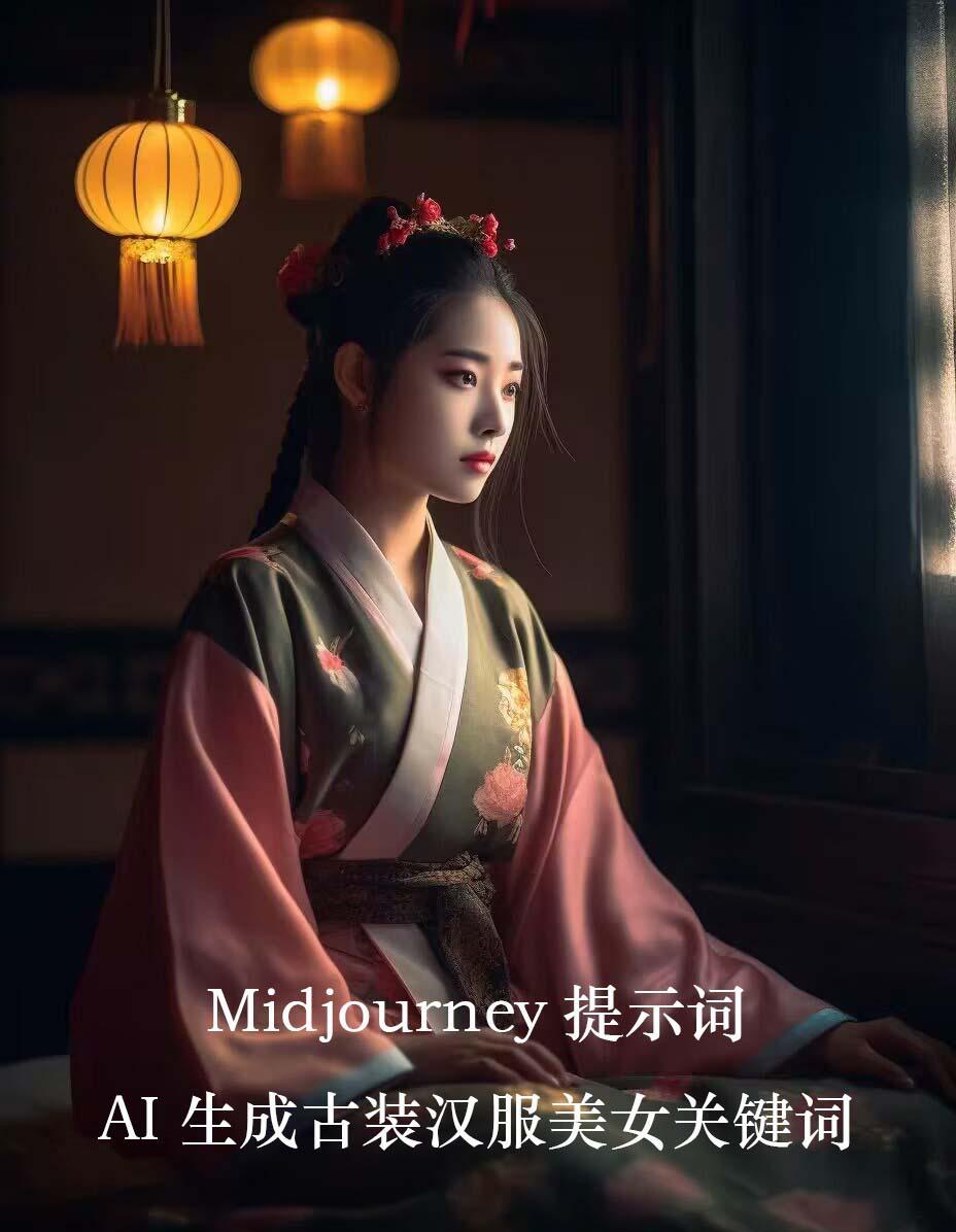 Midjourney关键词-AI生成中国风古装汉服美女人像提示关键词-网创小站