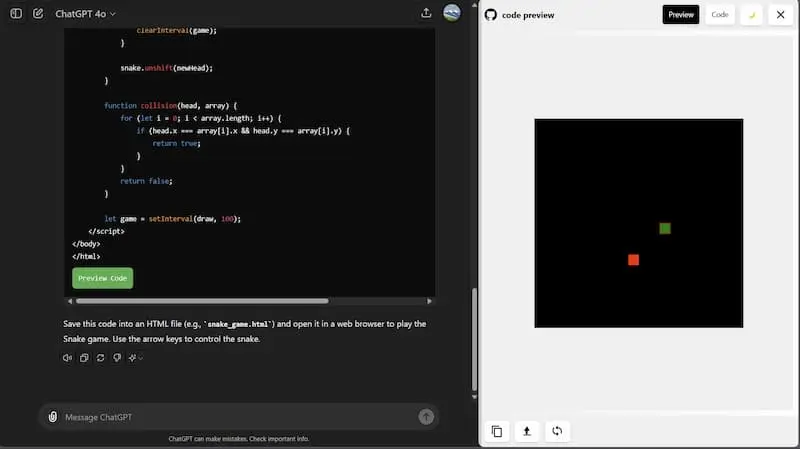 ChatGPT Code Preview｜AI编程预览工具-网创小站