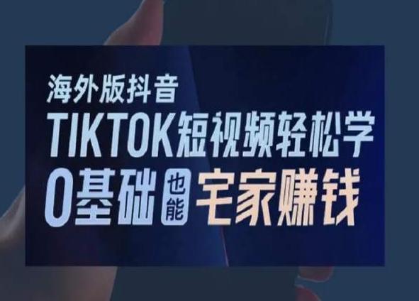 海外版抖音TikTok短视频轻松学，0基础宅家也能赚钱-网创小站
