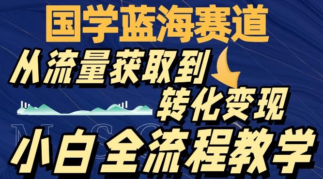 国学蓝海赛道，从流量获取，到转化变现，全流程教学-网创小站