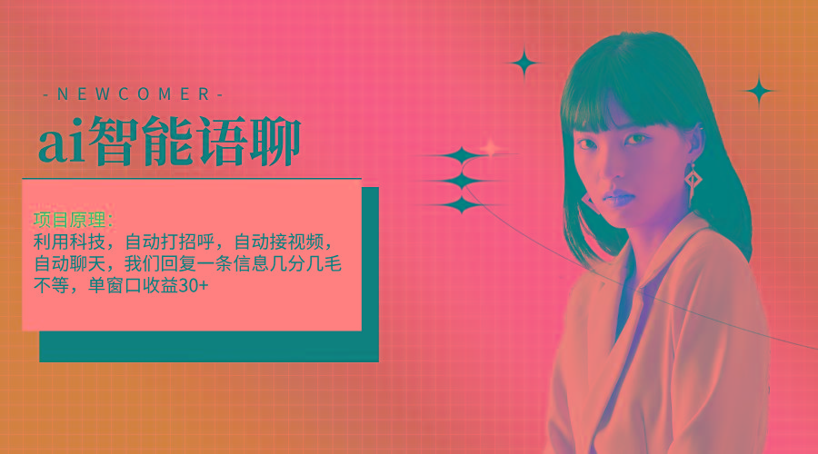 ai智能语聊，单窗口30+单机500+，无脑干！！！-网创小站