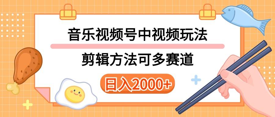多种玩法音乐中视频和视频号玩法，讲解技术可多赛道。详细教程+附带素…-网创小站