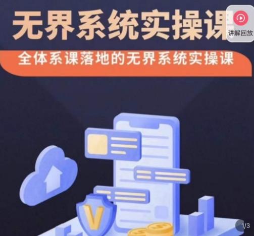 老衲·无界系统实操课，全体系落地无界改版后选择、出价、高投产做付费引流-网创小站