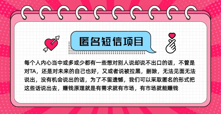 冷门小众赚钱项目，匿名短信，玩转信息差，月入五位数【揭秘】-网创小站