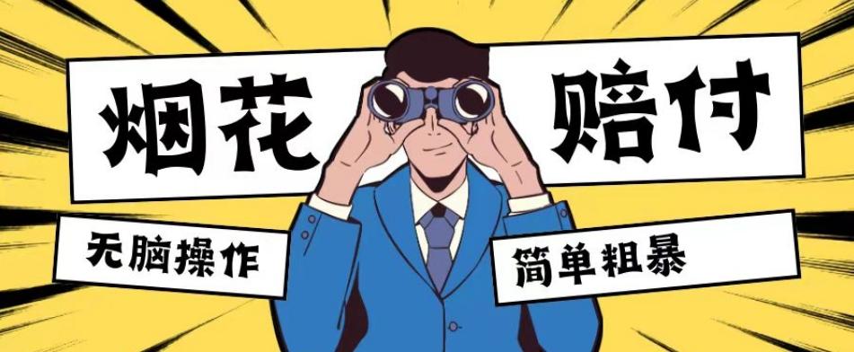 最新蓝海玩法，烟花爆竹赔付，单订单赔付200-500无脑操作【仅揭秘】-网创小站