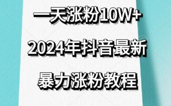 抖音最新暴力涨粉教程，视频去重，一天涨粉10w+，效果太暴力了，刷新你们的认知【揭秘】-网创小站