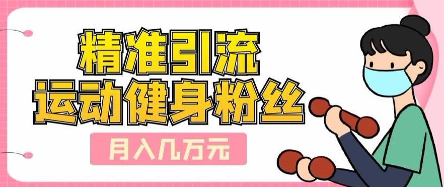 精准引流运动健身粉丝，轻松月入几万-网创小站