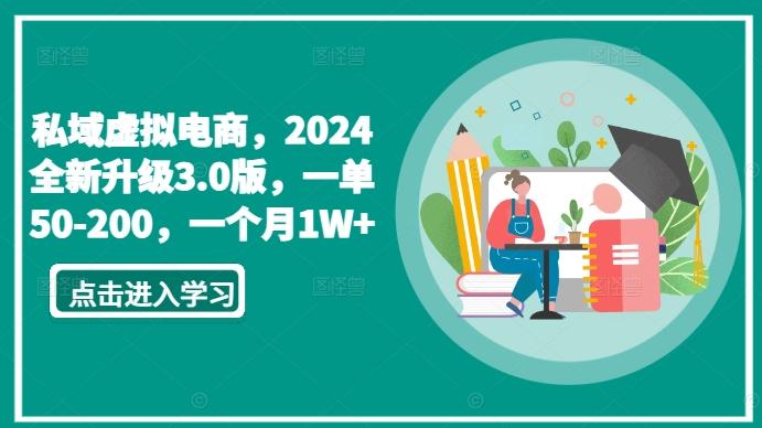私域虚拟电商，2024全新升级3.0版，一单50-200，一个月1W+【揭秘】-网创小站
