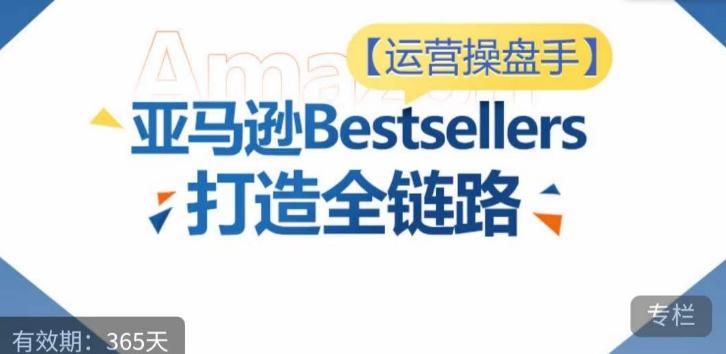 运营操盘手！亚马逊Bestsellers打造全链路，选品、Listing、广告投放全链路进阶优化-网创小站