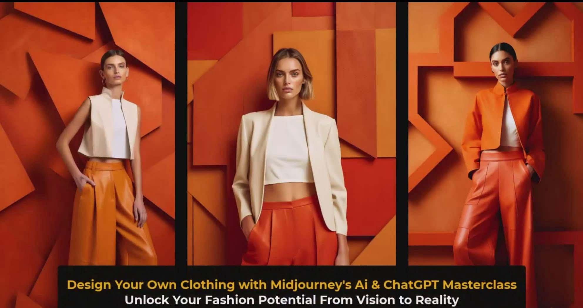 图片[3]-利用 Midjourneys Ai 人工智能设计自己的服装AI大师班-10节课-中英字幕-网创小站