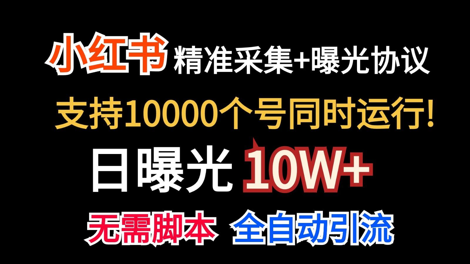 价值10万！小红书自动精准采集＋日曝光10w＋-网创小站