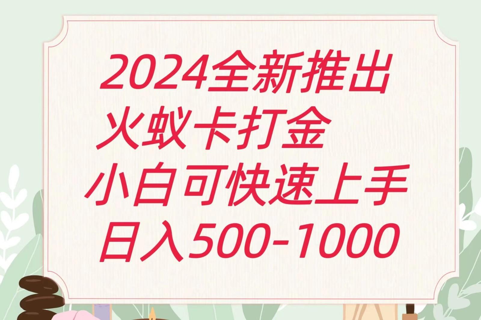 2024火蚁卡打金最新玩法和方案，单机日收益600+-网创小站
