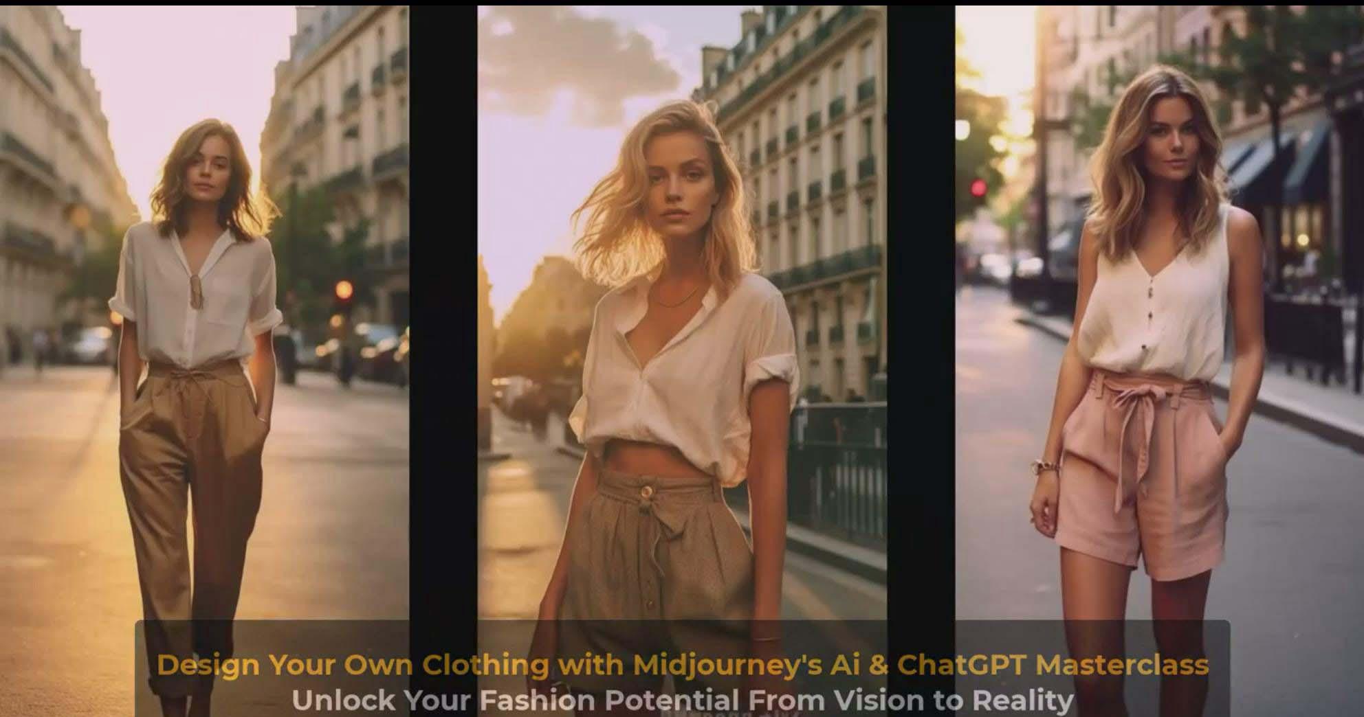 图片[9]-利用 Midjourneys Ai 人工智能设计自己的服装AI大师班-10节课-中英字幕-网创小站