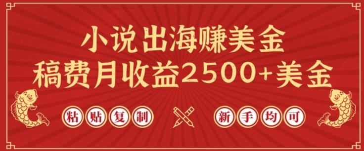 小说出海赚美金，稿费月收益2500+美金，仅需chatgpt粘贴复制，新手也能玩转【揭秘】-网创小站
