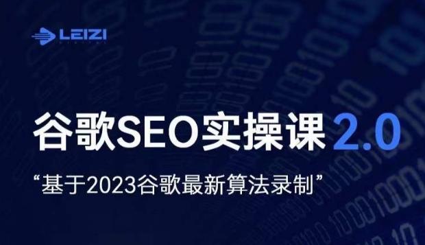 雷子·谷歌SEO 2.0实战课，独立站询盘自由必备，基于2023谷歌最新算法录制-网创小站