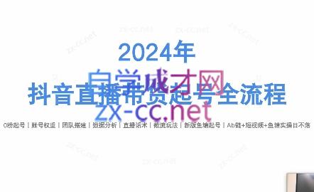 六六老师·2024年抖音直播带货起号全攻略-网创小站