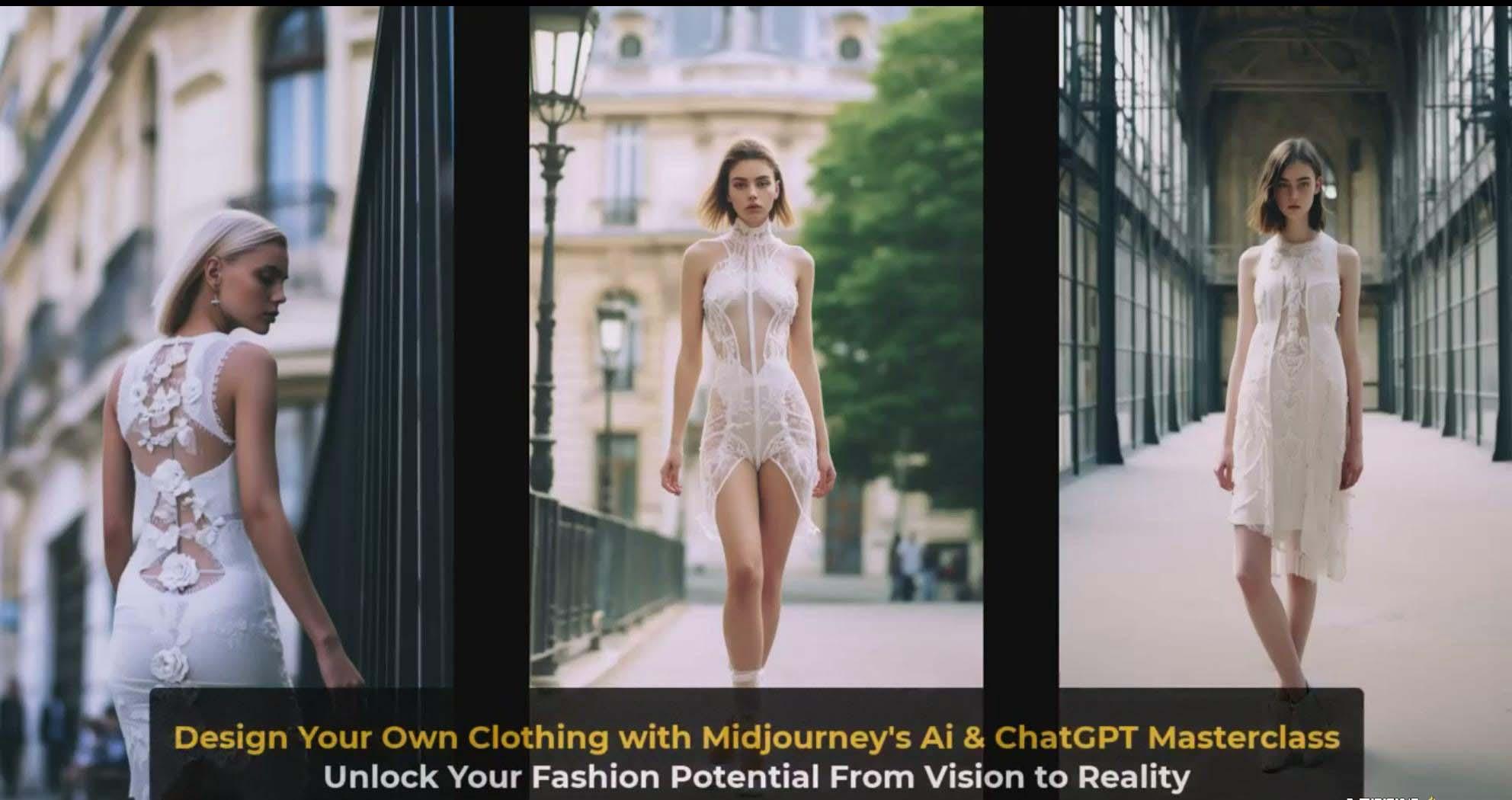 图片[4]-利用 Midjourneys Ai 人工智能设计自己的服装AI大师班-10节课-中英字幕-网创小站