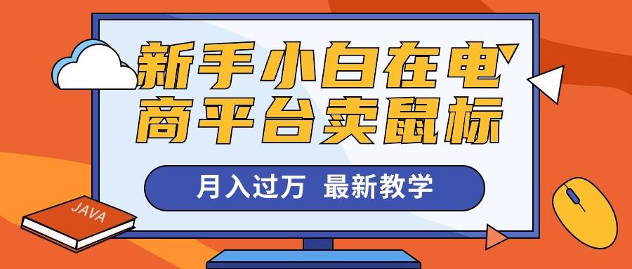 新手小白在电商平台卖鼠标月入过万，最新赚钱教学-网创小站